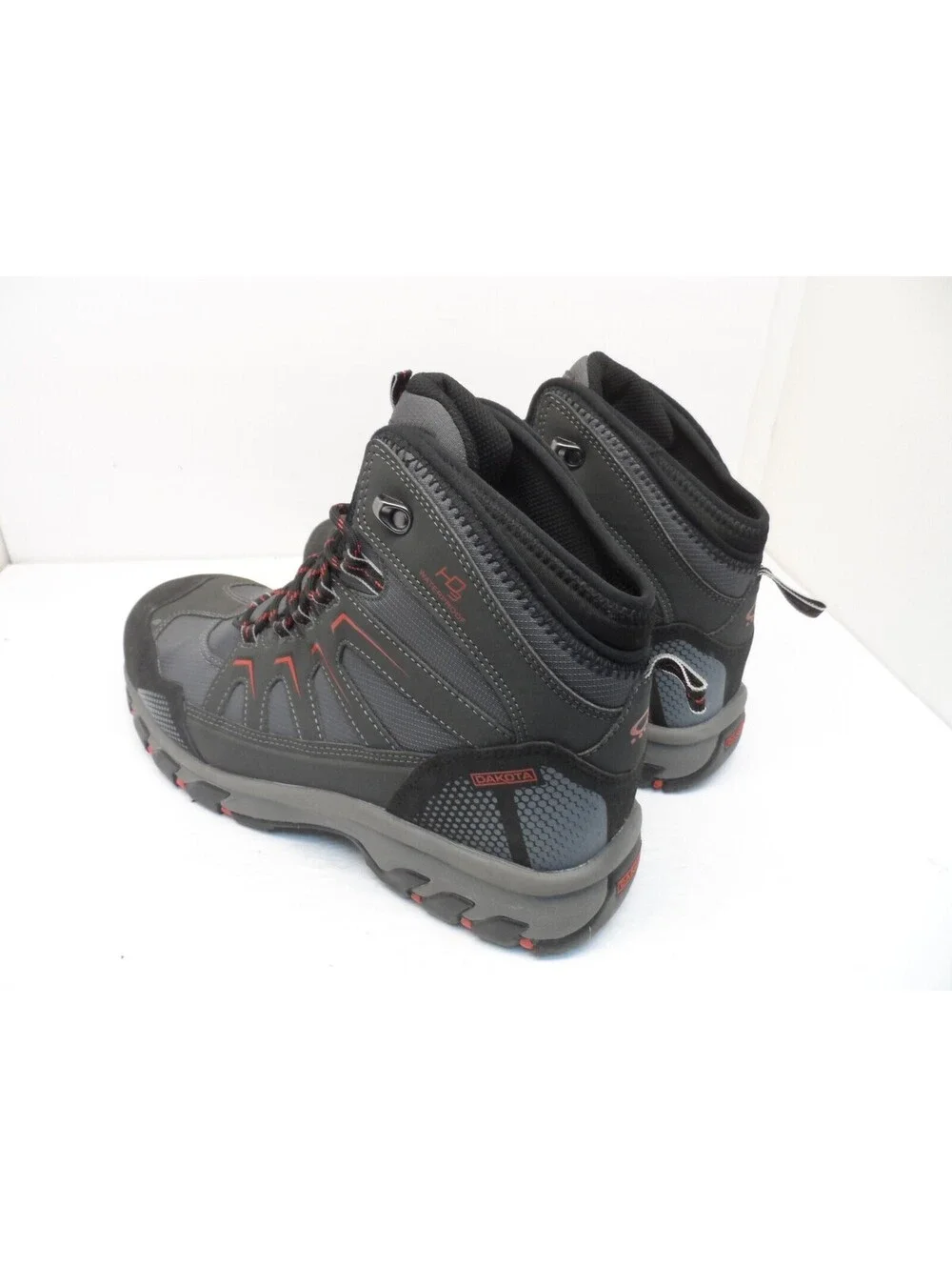 DAKOTA Men's 2127 Steel Toe Steel Plate WP Mid-Cut Safety Hiking Boot Size 12W/L